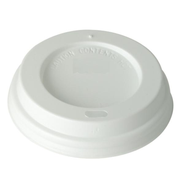 White Domed Sip-thru Lid 10-20oz